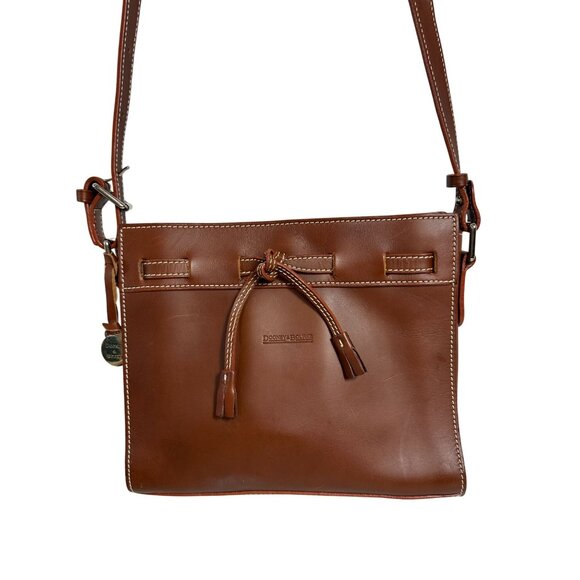 Dooney & Bourke ALTO Crossbody Mini Tassel Bag ITALY Leather Structured - Picture 1 of 16